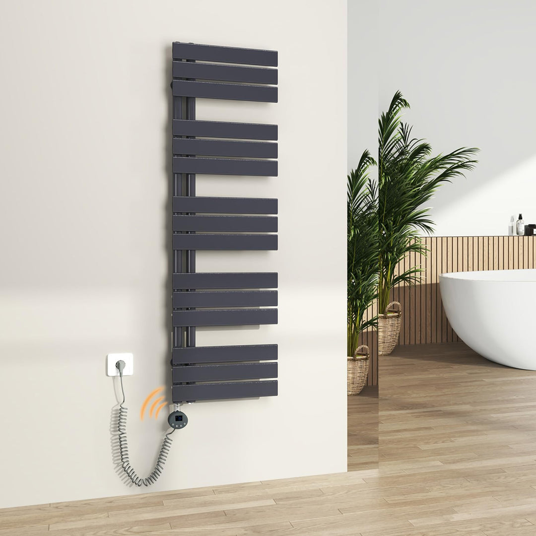 S'AFIELINA Badheizkörper elektrisch mit Thermostat und WiFi, Handtuchheizkörper elektrisch 1320×400