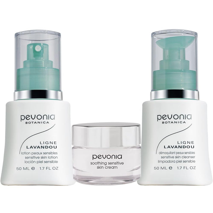 Pevonia Botanica Sensitive Skincare Solution Sensitive No More: Cleanser 50ml+Lotion 50ml+Cream 20ml