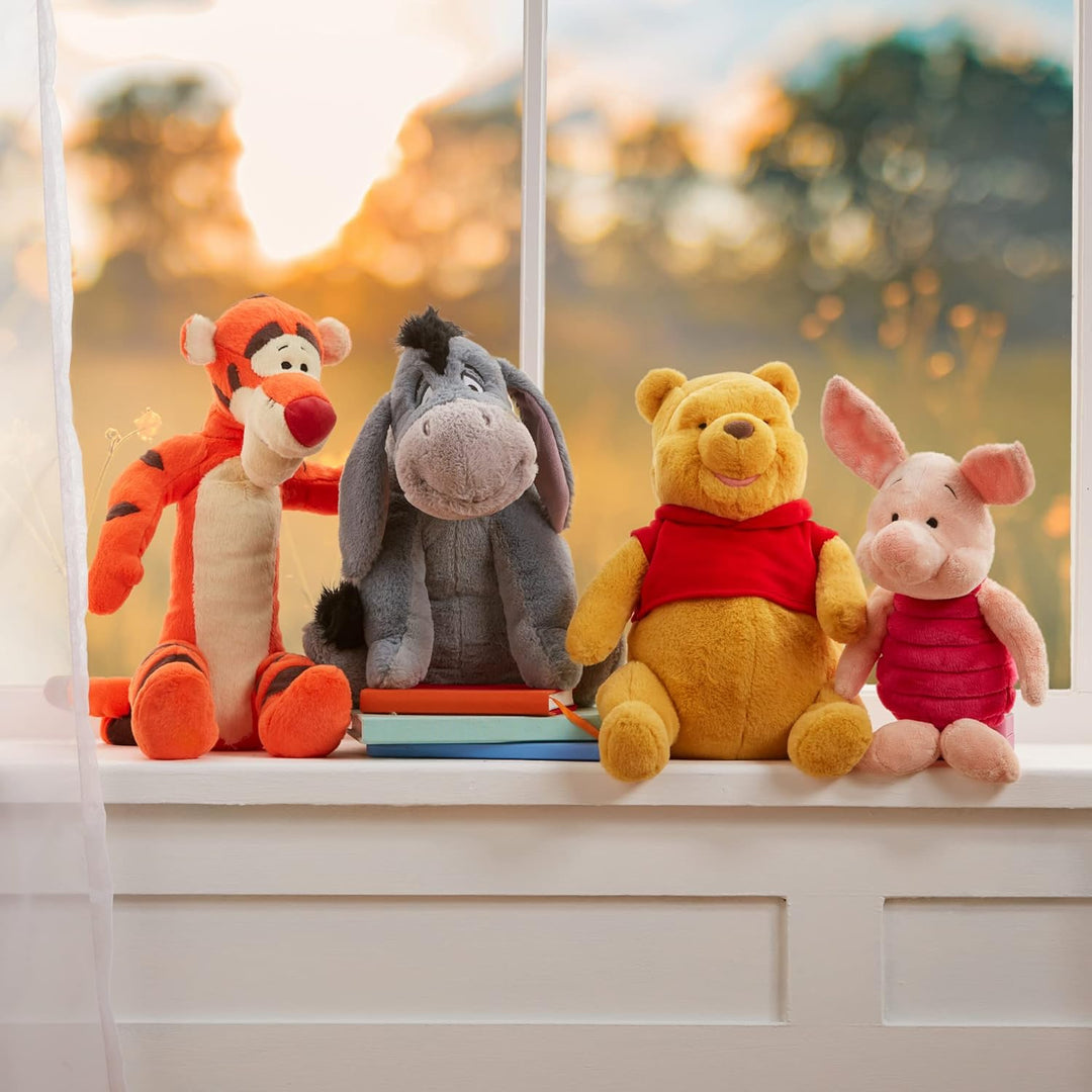 Disney Store Offizielles mittelgrosses I-Aah-Kuscheltier, 18 cm, von Winnie Puuh, Besticktes Kuschel
