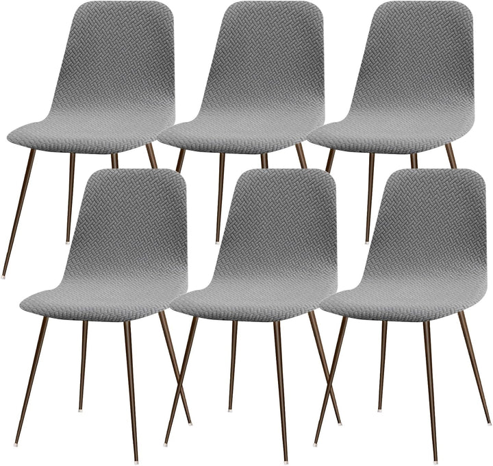 Lydevo Stuhlhussen 6er Esszimmer Strech Stuhlhussen für Esszimmerstühle Universal Waschbar Bezug Stu