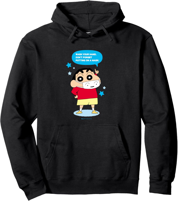 Crayon Shin-chan DON'T FORGET PUTTING ON A MASK Pullover Hoodie