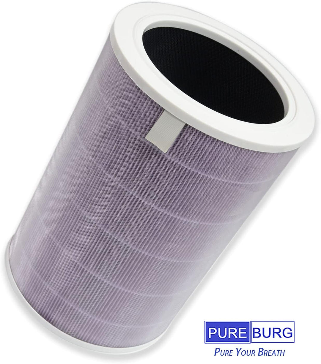 PUREBURG M8R-FLH Ersatzfilter kompatibel mit Xiaomi Mi Luftreiniger 3C 3H 3, 2C 2H 2S, Pro Luftreini