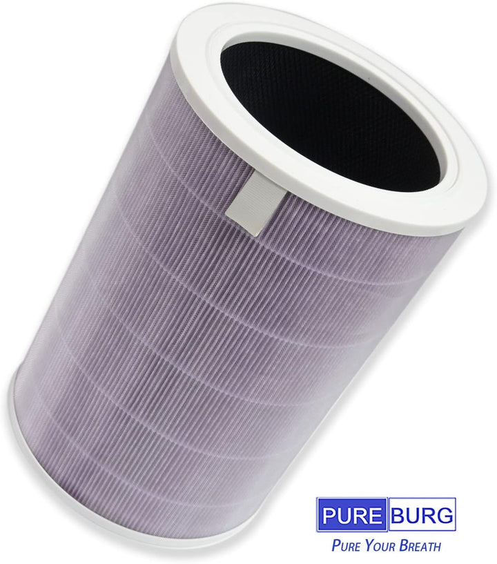 PUREBURG M8R-FLH Ersatzfilter kompatibel mit Xiaomi Mi Luftreiniger 3C 3H 3, 2C 2H 2S, Pro Luftreini