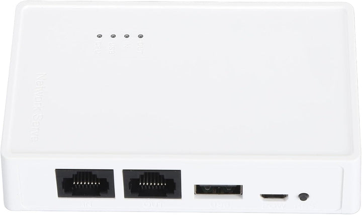 Garsent USB-Wireless-Druckserver, Druckserver mit 10/100 Mbit/s LAN/Bridge, 480 Mbit/s USB 2.0, Unte