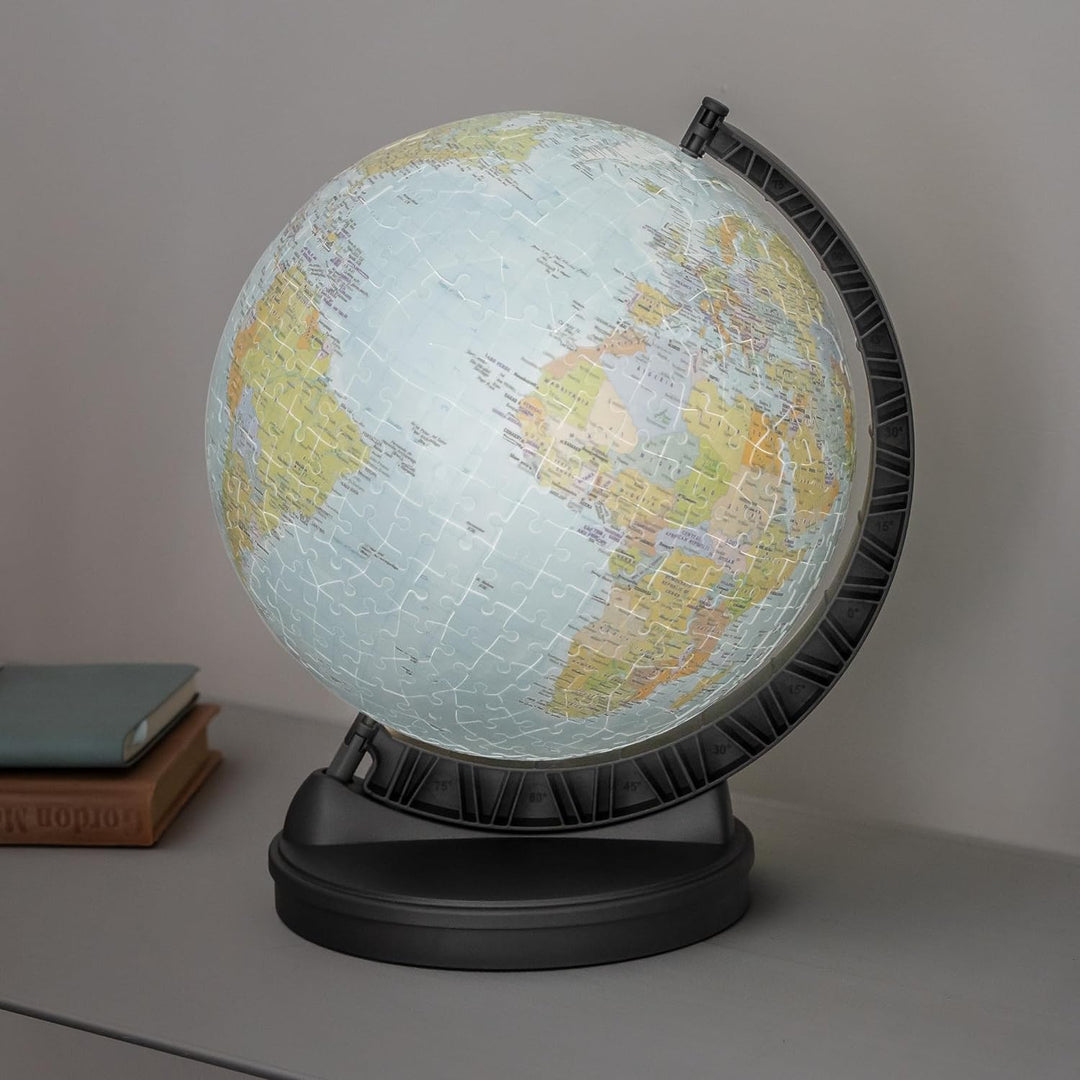 Ravensburger 3D Puzzle 11549 - Globus mit Licht - 540 Teile - Beleuchteter Globus für Erwachsene und