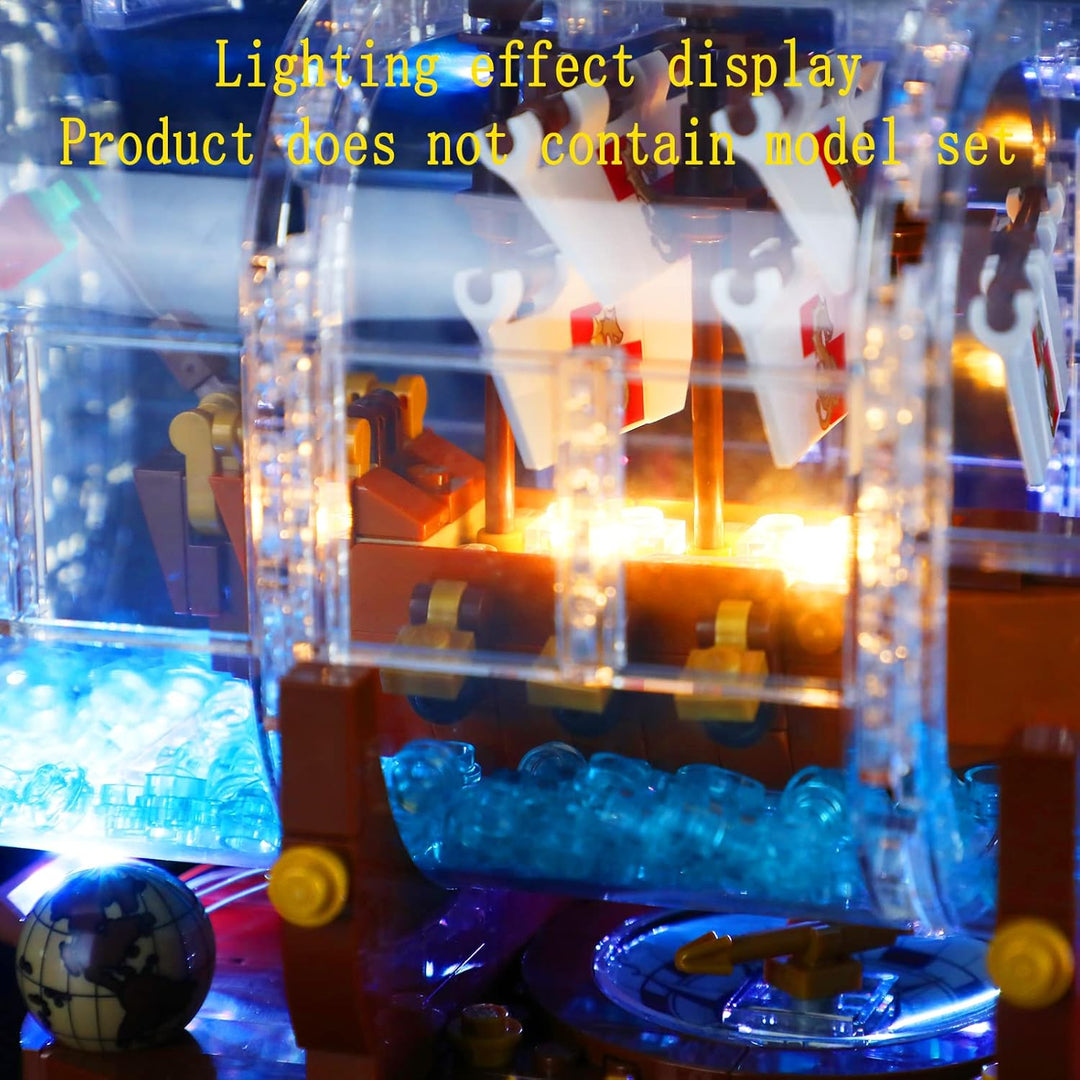 GEAMENT LED Licht-Set (Fernbedienung) Kompatibel mit Lego Schiff in der Flasche - Beleuchtungsset fü