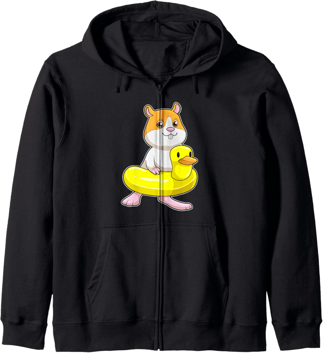 Hamster Schwimmen Rettungsring Wassersport Kapuzenjacke