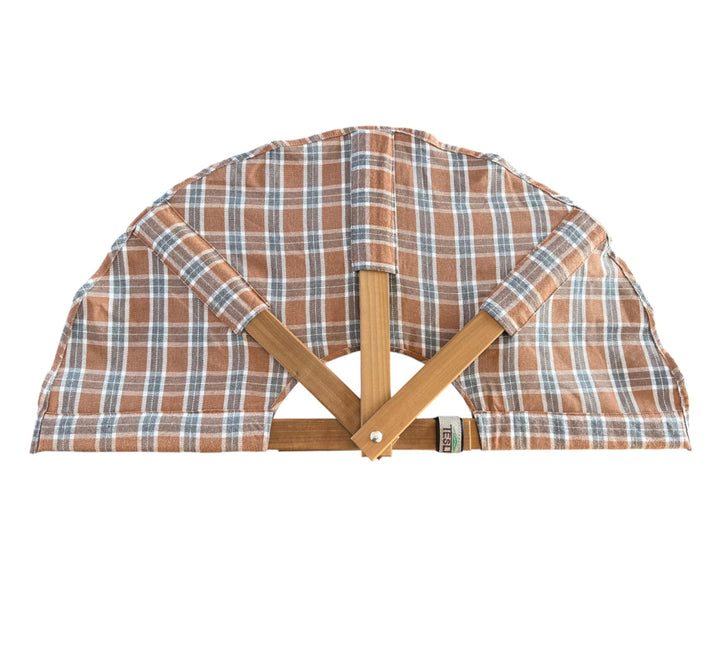 Sauna Fächer 75 cm – Grosser handgemachter Saunafächer für Aufguss & Wärmeverteilung – 100% Baumwoll