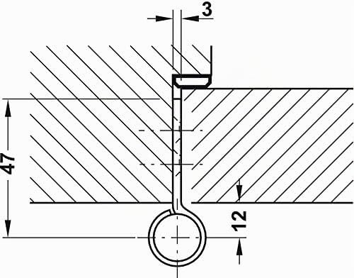 Gedotec Türscharnier Aufschraubband Startec H2205 für ungefälzte Holztüren &amp; Innentüren | Aufschraub