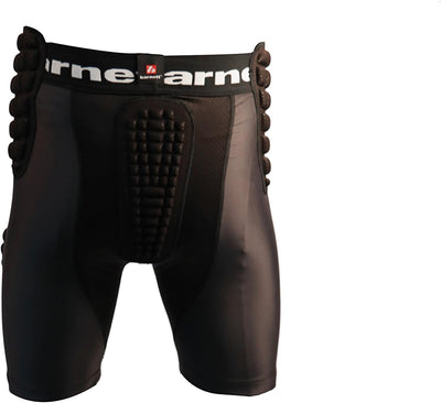 BARNETT FS-10 Kompressions-Shorts, 5 Stück, American Football S Schwarz, S Schwarz