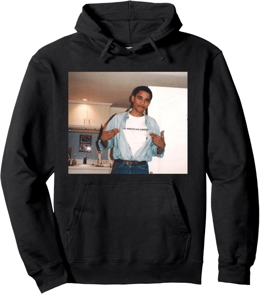 Barack Obama College Retro Jahrgang Jung Obama Pullover Hoodie