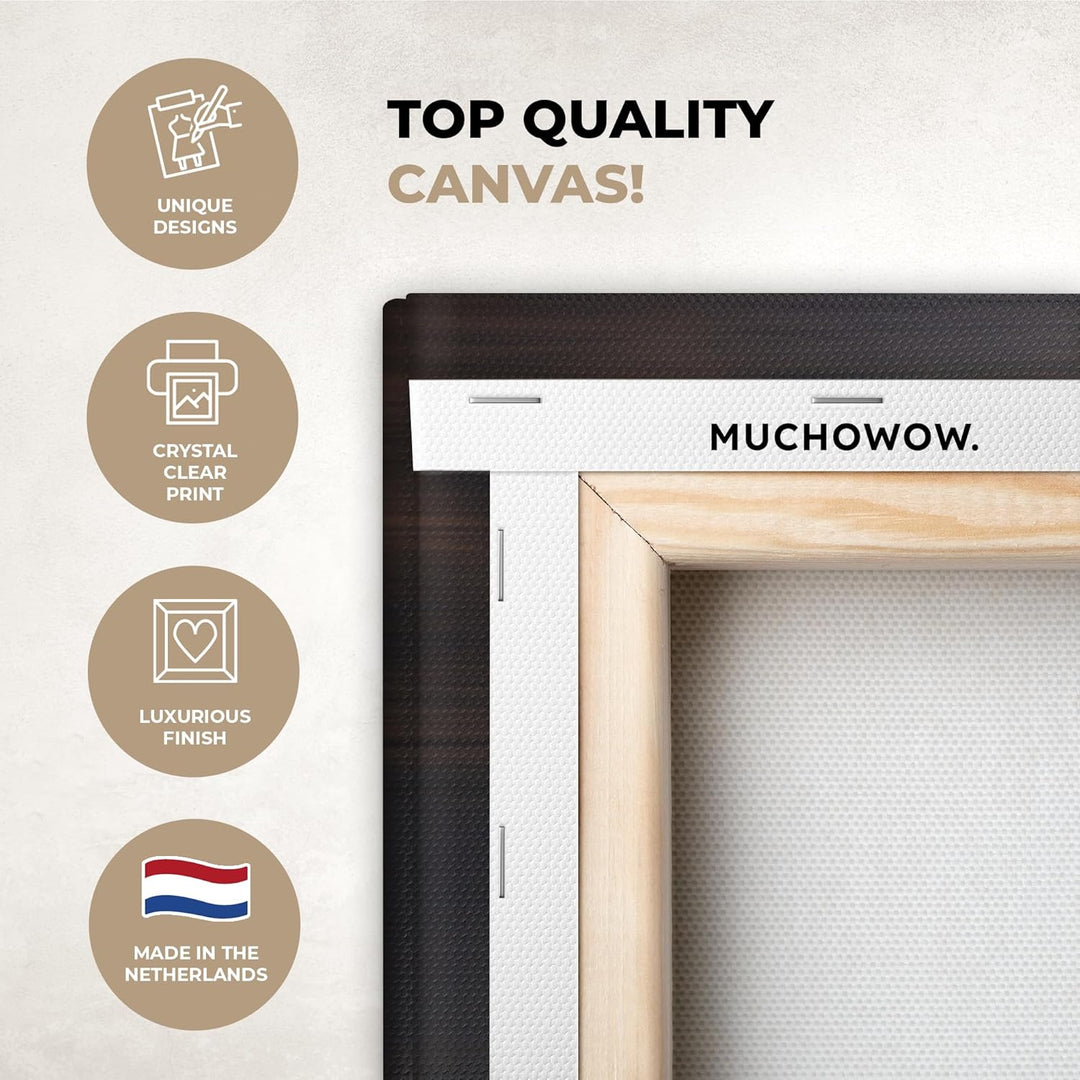 MuchoWow© Bild auf Leinwand Gross 120x80 cm XXL Schlafzimmer Bilder Wand Deko Wohnzimmer Modern Wand
