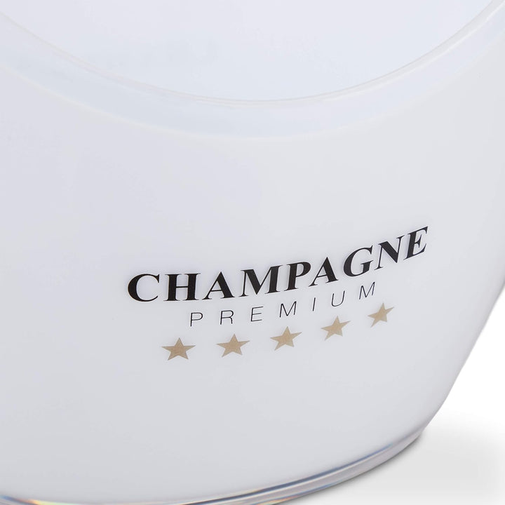Relaxdays Sektkühler, Champagne Premium, 6l Volumen, Getränke kühlen, Champagnerkühler HxBxT: 25,5 x