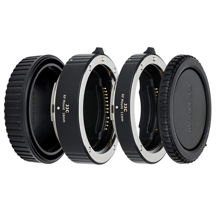 JJC Automatik Makro Zwischenringe (AF) für Makrofotographie 11mm/16mm Set für Canon RF-Bajonett Kame