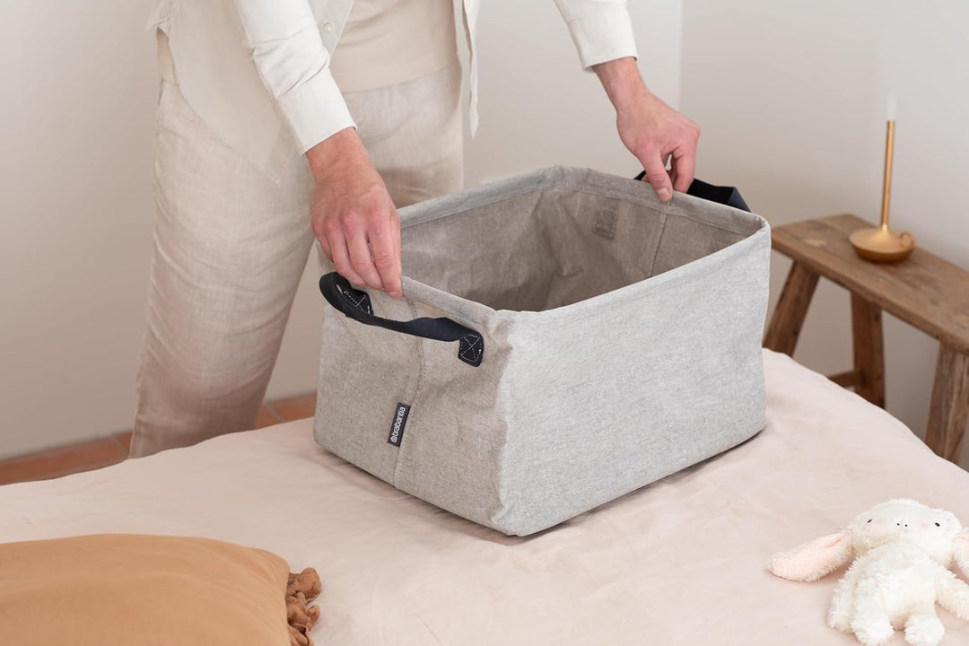 Brabantia - Faltbarer Wäschekorb - Multifunktional, Aufbewahrungsbox für Papier und Spielzeug - Gros