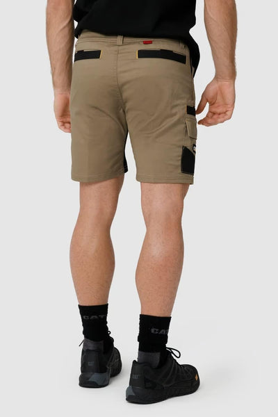 Caterpillar Men's Elite Operator Shorts 30 Slim Extra Kurz Khaki, 30 Slim Extra Kurz Khaki