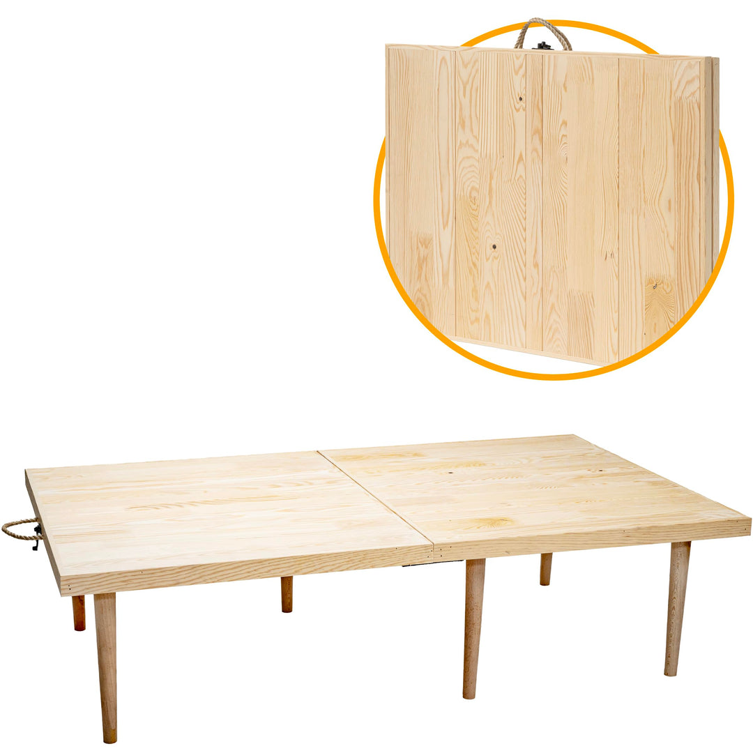 klappbarer Campingtisch - Klapptisch - Bohemian Picknicktisch - Klapptisch – 70X120X35CM – 4 Persone