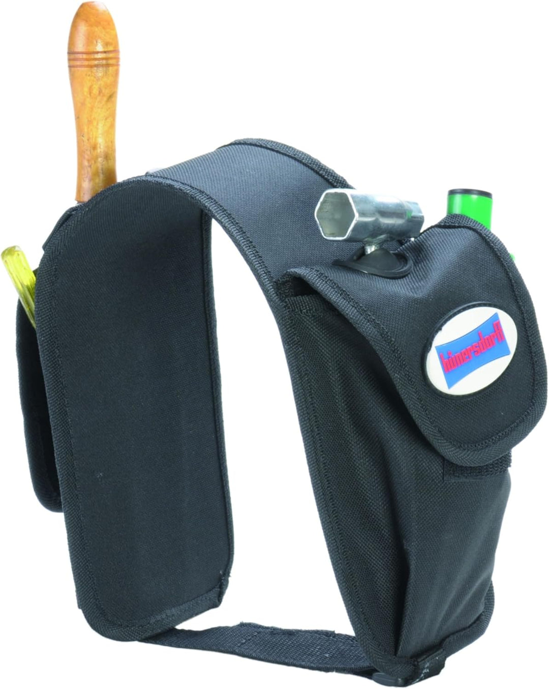 hünersdorff Satteltasche für Doppelkanister Profi 6+3L mit Platz für Werkzeug und Sicherheits-Einfül