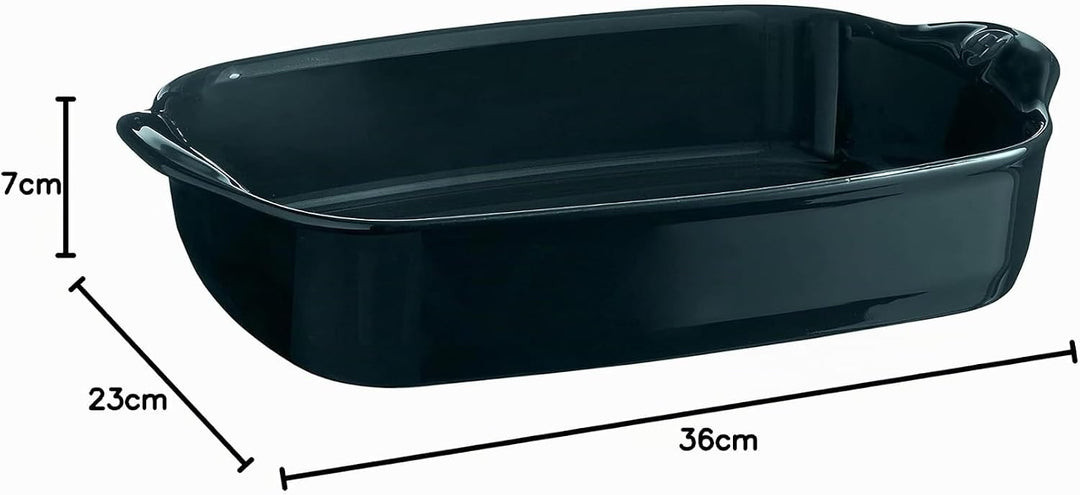 Emile Henry EH739652 Auflaufform, rechteckig, 36,5 x 23,5 cm, Belle-Ile