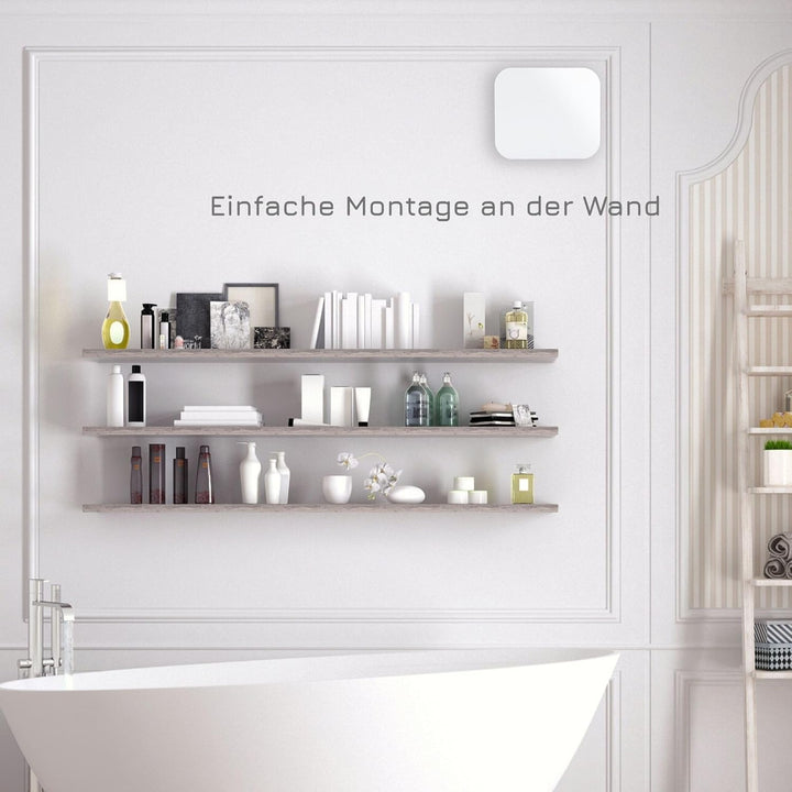 Turbionaire Abluftventilator TREND 120 SWM, für Badezimmer, Küche, Wand/Decke, mattweisse Frontplatt