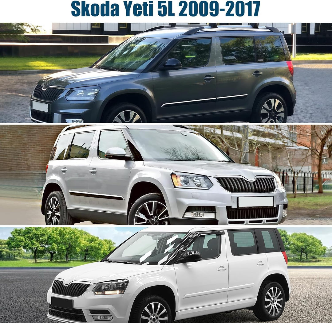 Thermomatte Fahrerhaus Innen Kompatibel mit Skoda Yeti 5L 2009-2017, 3PCS Faltbare Isolierte Sonnens
