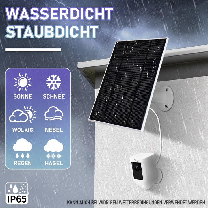 6W Solarpanel für Sicherheits kameras, 5V Solarladegerät kompatibel mit Ring Stick Up Cam/Spotlight
