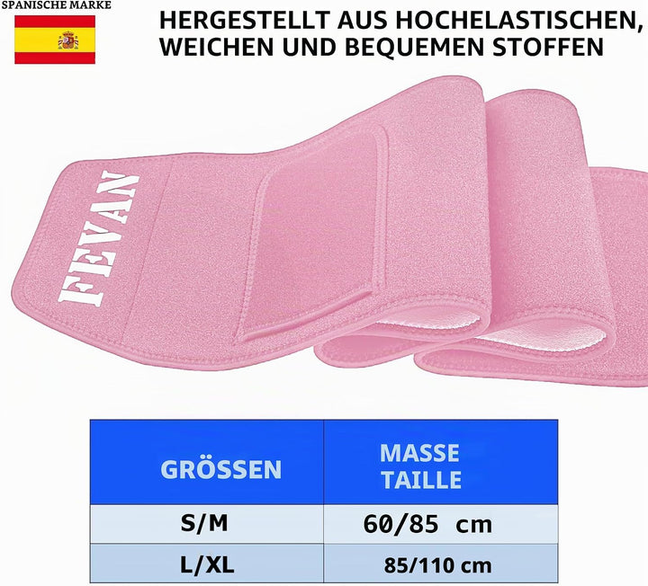 FEVAN Schlankheitsgürtel für Herren, aus Neopren, Schlankheitsgürtel für Damen und Herren, Bauchwegg