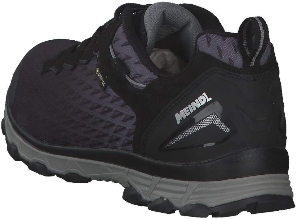 Meindl Activo Sport GTX Herren Wanderschuhe 42.5 EU Schwarz Silber, 42.5 EU Schwarz Silber