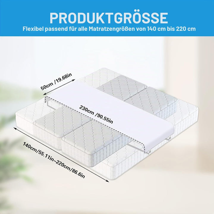 Liebesbrücke für Matratzen 140-230cm | Matratzenkeil | Kein Verrutschen, Schnelle Montage (