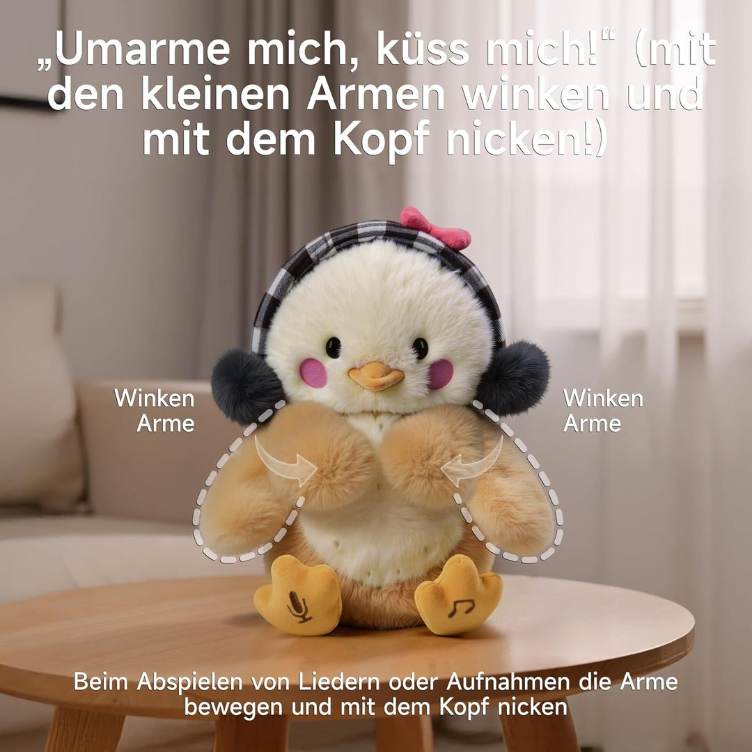 TUMAMA KIDS Sprechende Singende Elefanten und Küken Spielzeug Kinder, Interaktives Kopie Plüschtier