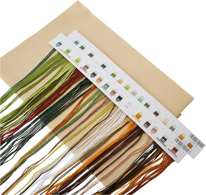 DIMENSIONS Zählmusterpackung mit Zählmuster, Gold Ruhender Leopard, Ruhender Leopard