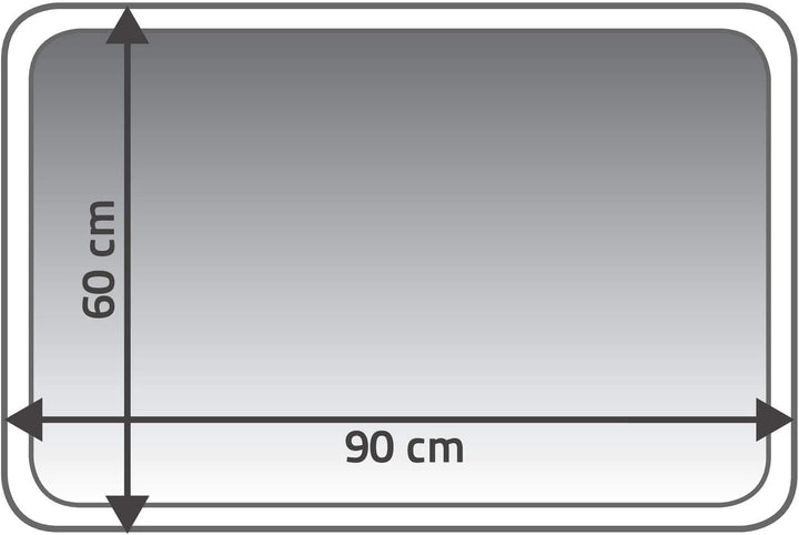 RIDDER Badezimmerteppich Chic rot 60x90 cm 60x90 cm Rot, 60x90 cm Rot