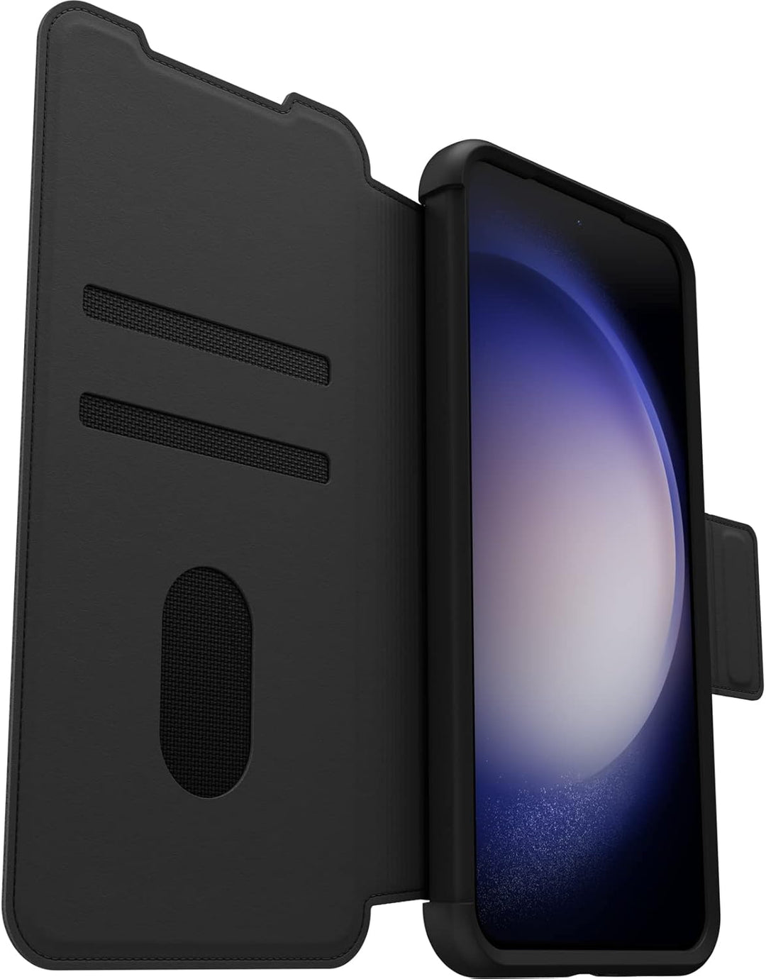 OtterBox Strada Hülle für Galaxy S23+, stossfest, sturzsicher,Premium Lederfolio mit Zwei Kartenhalt