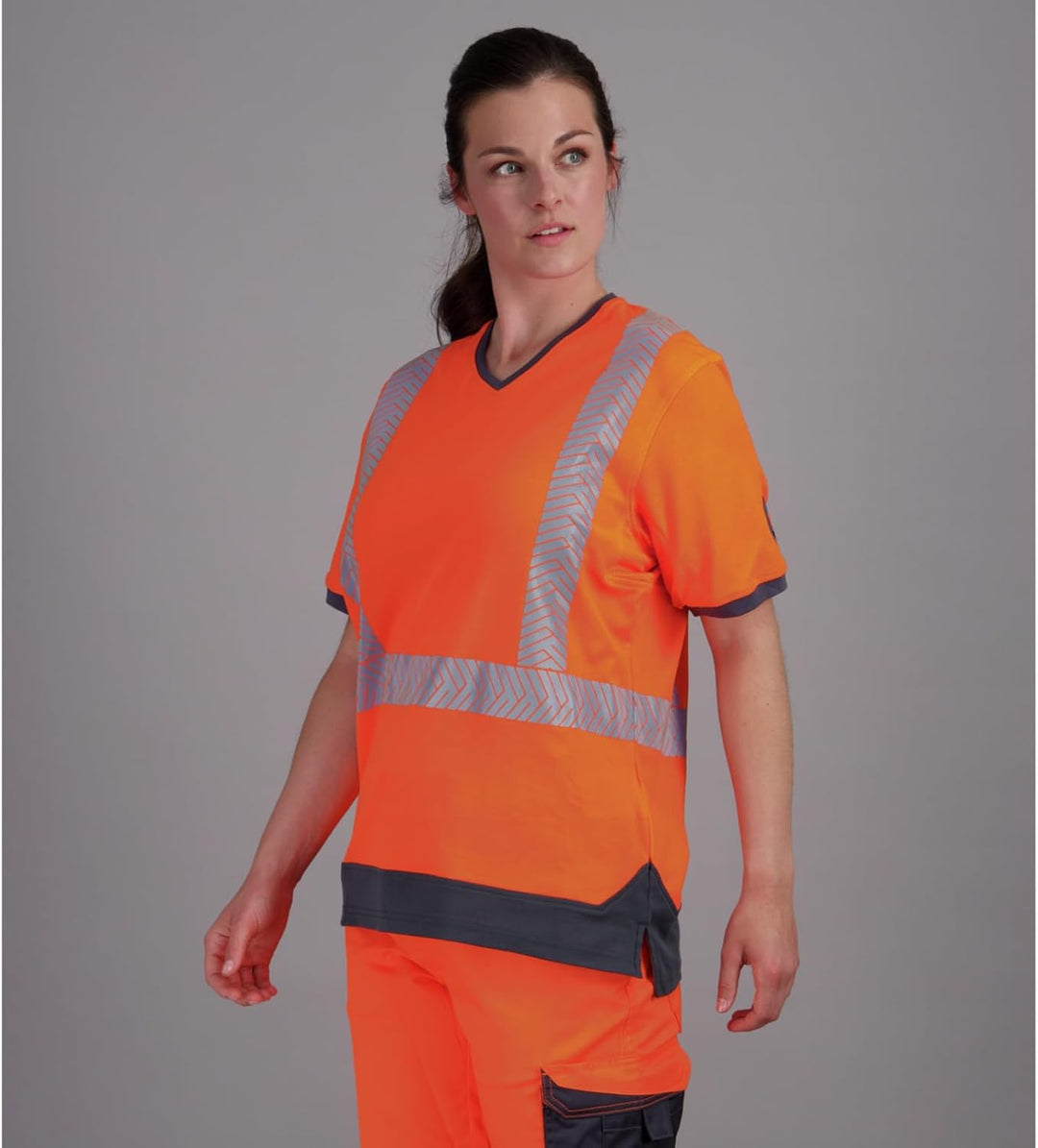 WÜRTH MODYF Warnschutz T-Shirt Fluo EN 20471 6XL Orange Anthrazit, 6XL Orange Anthrazit