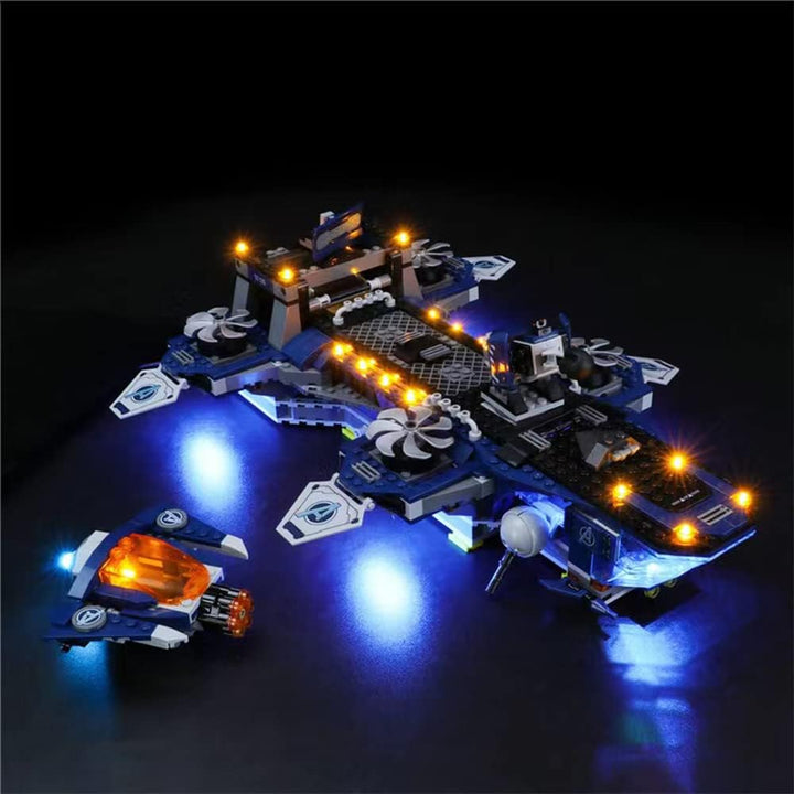 GEAMENT LED Licht-Set Kompatibel mit Lego Avengers Helicarer - Beleuchtungsset für 76153 Baumodell (