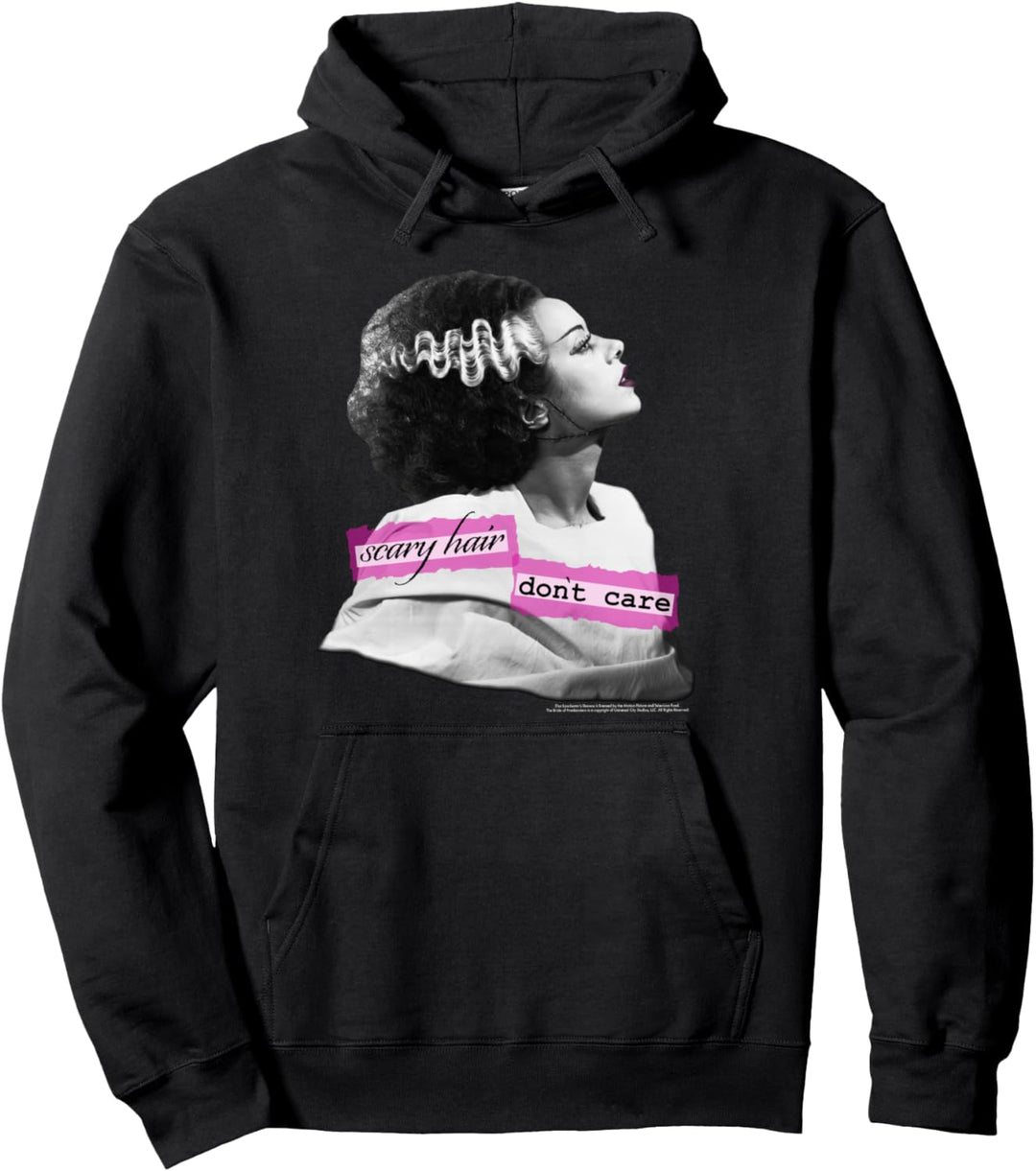 Universal Monsters Bride Of Frankenstein Scary Hair Pullover Hoodie