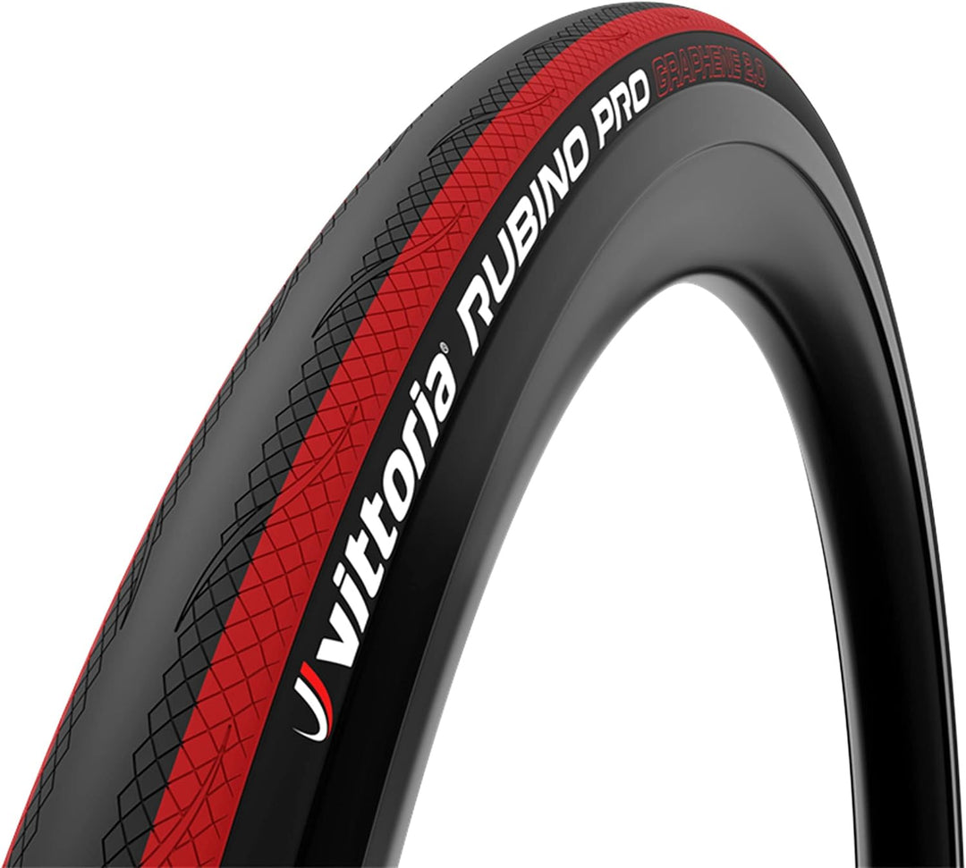 Vittoria Rubino Pro Faltreifen 700 x 25c schwarz / rot, 700 x 25c schwarz / rot