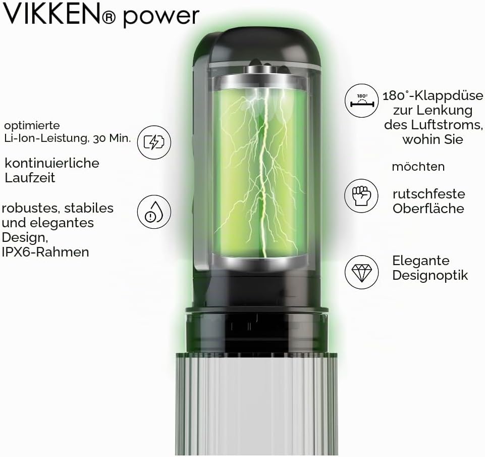 VIKKEN Go+ Max Hochdruck-Bidet, USB-Typ-C, mobil, elektrisch, wiederaufladbar, tragbar, Reise-Bidet,