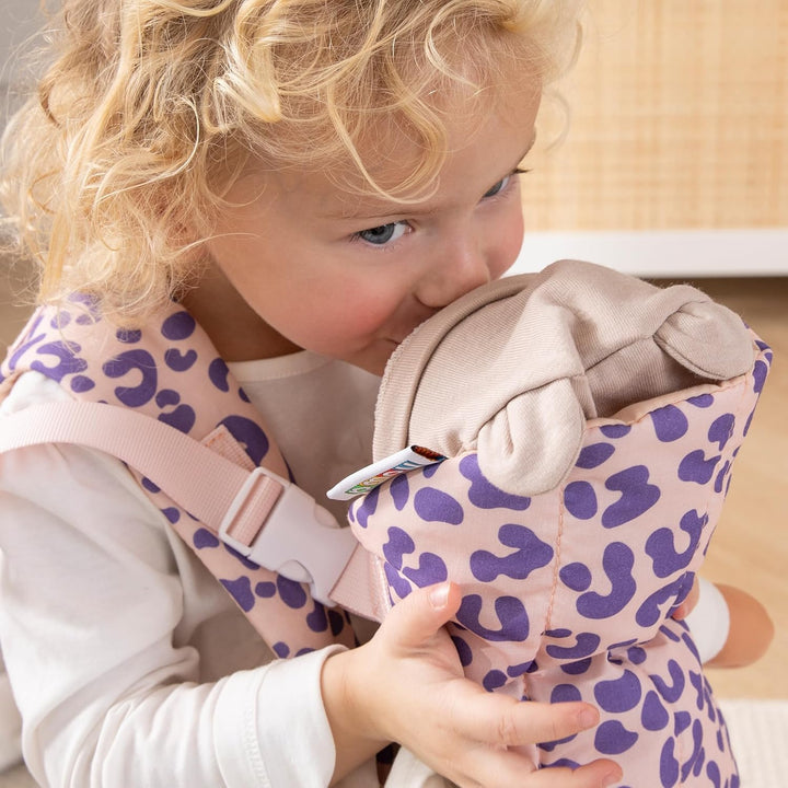 howa Puppentrage Kinder, Puppen Bauchtrage, Puppenzubehör für Babypuppe, Spielzeug Babytrage Puppe m