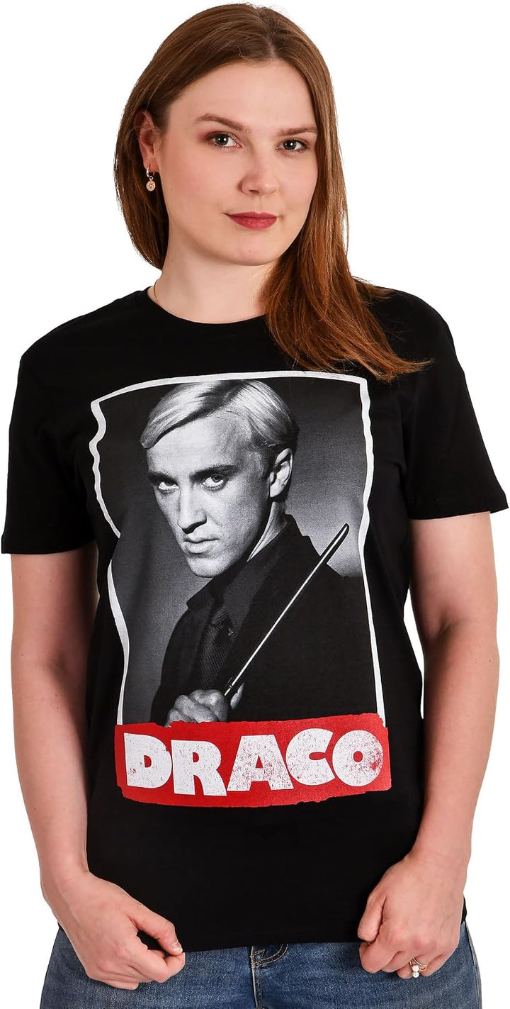 Elbenwald Harry Potter Draco Malfoy T-Shirt Verschiedene Motive Slytherin Damen Herren Baumwolle S D
