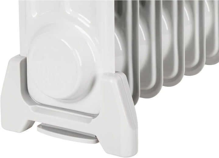 Elektrischer Ölradiator 800 W (7 Rippen), Heizkörper mit Thermostat