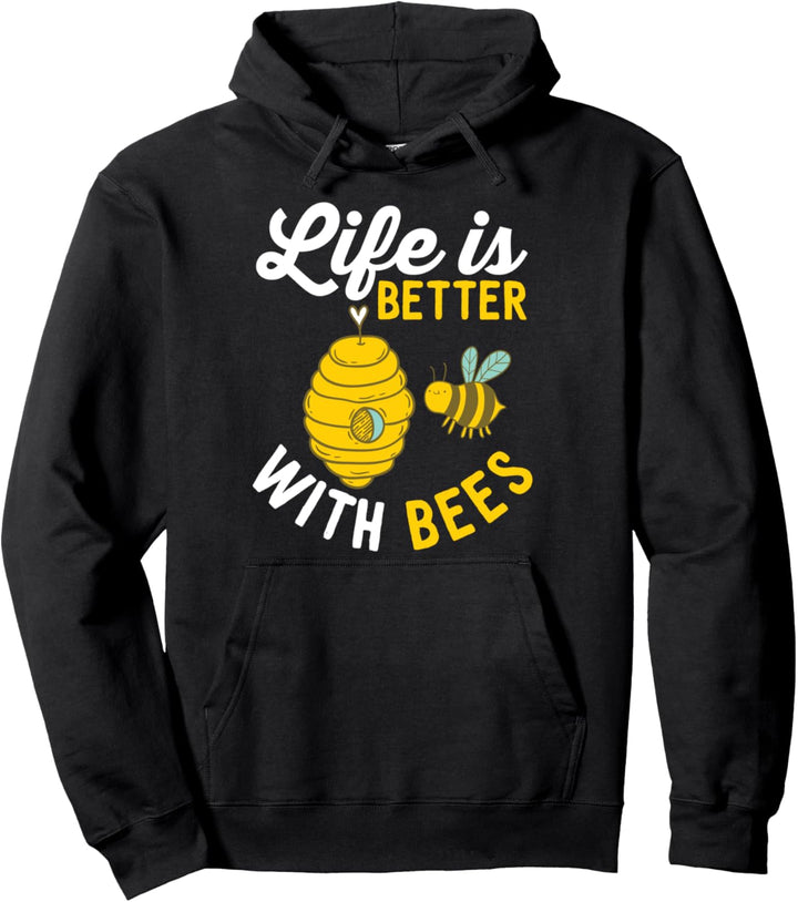 Das Leben ist besser mit Bienen Cool Honey Bee Beekeeper Pullover Hoodie