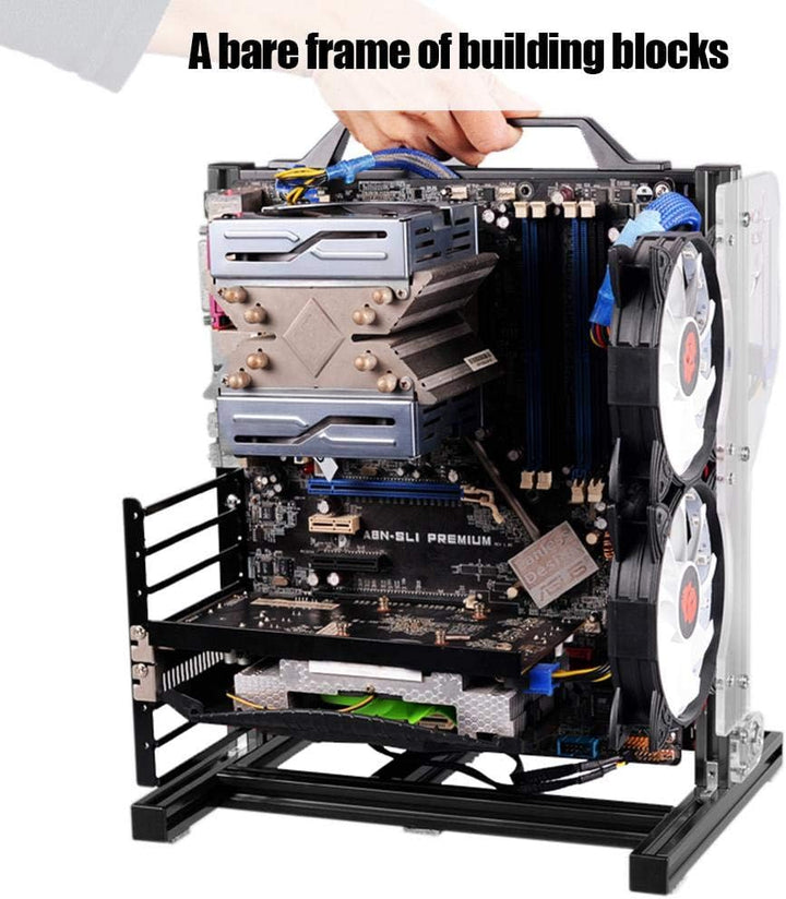 Offenes PC-Gehäuse, ATX/M-ATX/ITX Open, Chassis Testplattform für vertikales Overclocking, offenes R