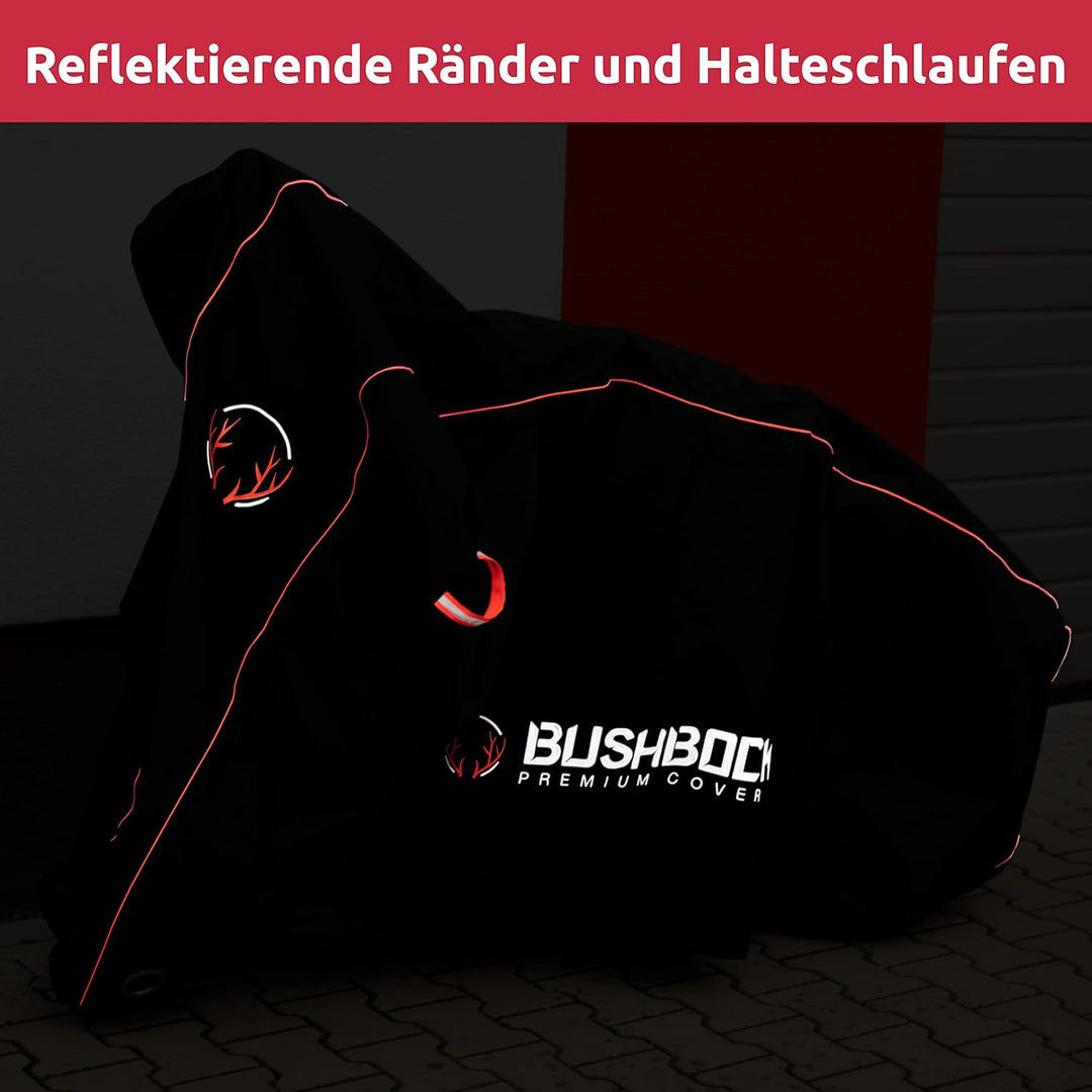 BUSHBOCK® Premium Motorroller Abdeckplane mit Ripstop Struktur - Kein Aufreissen mehr! - Outdoor/Ind