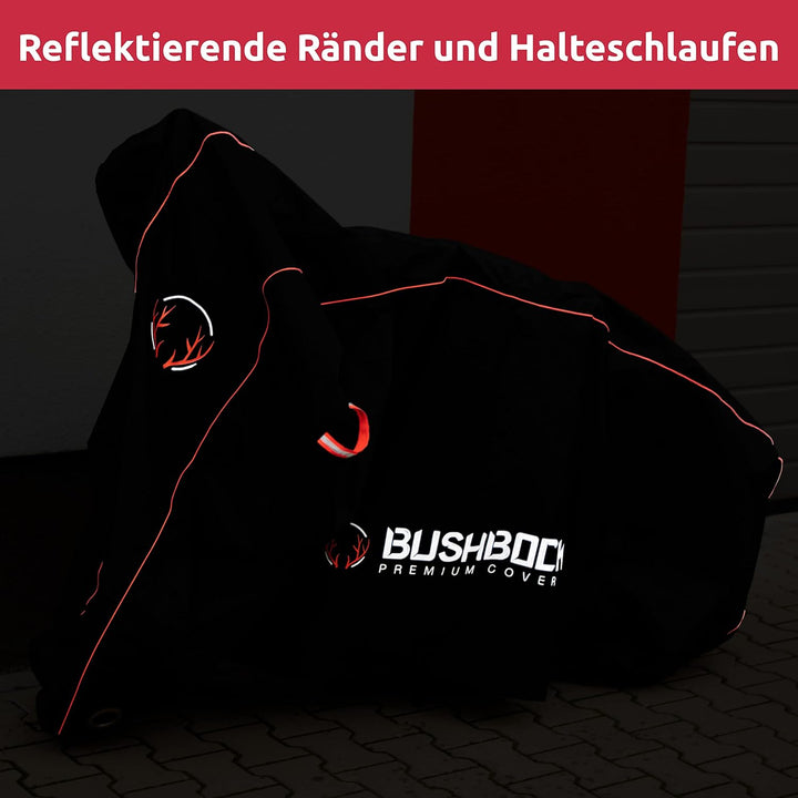 BUSHBOCK® Premium Motorroller Abdeckplane mit Ripstop Struktur - Kein Aufreissen mehr! - Outdoor/Ind