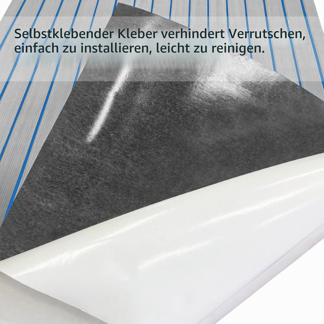Hzkaicun Eva Schaum Boot 240x17/41/60/90 cm, Teakholz Eva Schaum Bodenbelag, Selbstklebende Deck Tep