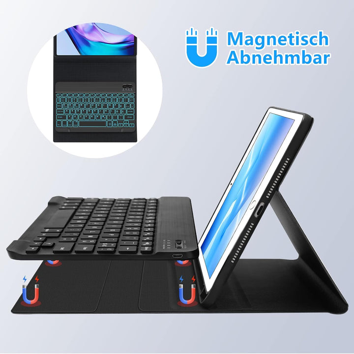 IVEOPPE iPad 6.Generation Hülle mit Tastatur, iPad Hülle mit Tastatur für iPad 6.Generation 2018/iPa
