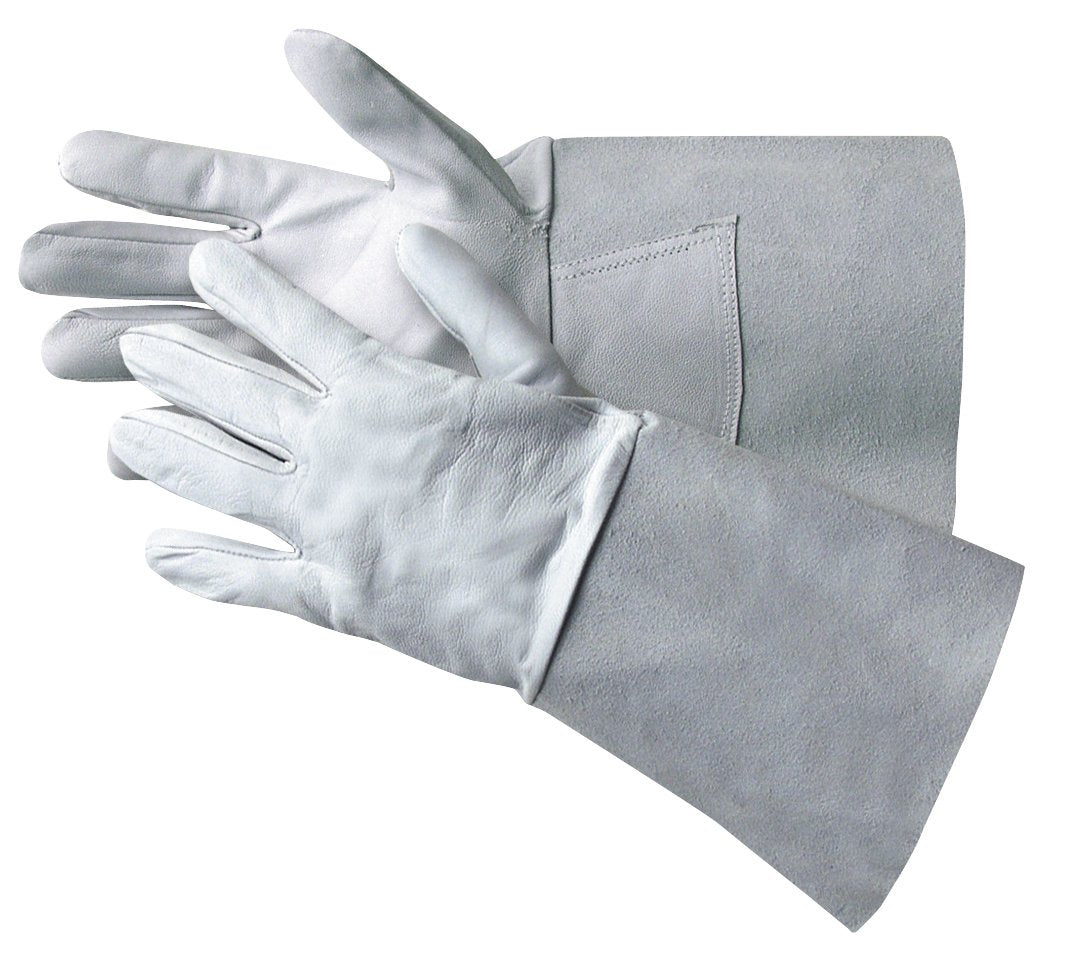 Jah 1102-WT Lederhandschuh 10 Paar Stulpe natur Gr. 11, 11