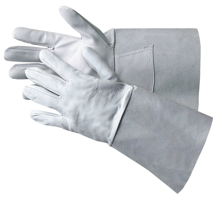 Jah 1102-WT Lederhandschuh 10 Paar Stulpe natur Gr. 8, 8