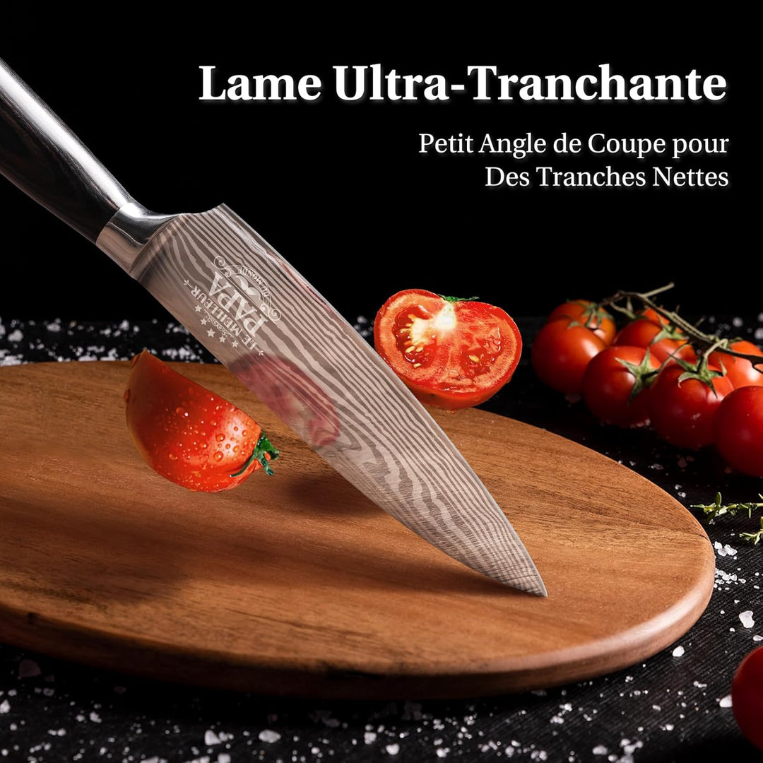 Vatertag Küchenmesser, Geschenke für Männer, Geburtstagsgeschenk für Papa, Chefmesser Fleischmesser